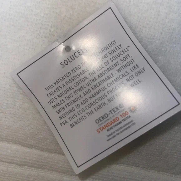 Hotel Vendome 3 Pck Spa Collection Zero Twist COTTON Bath TOWEL 30x56” White - Picture 6 of 7